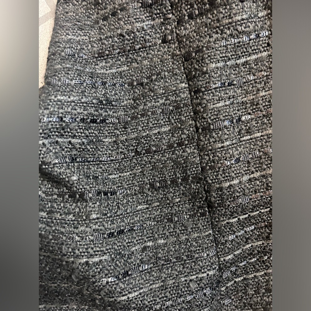 Zara Tweed Military Button Down Jacket Black Size Small - Picture 12 of 12
